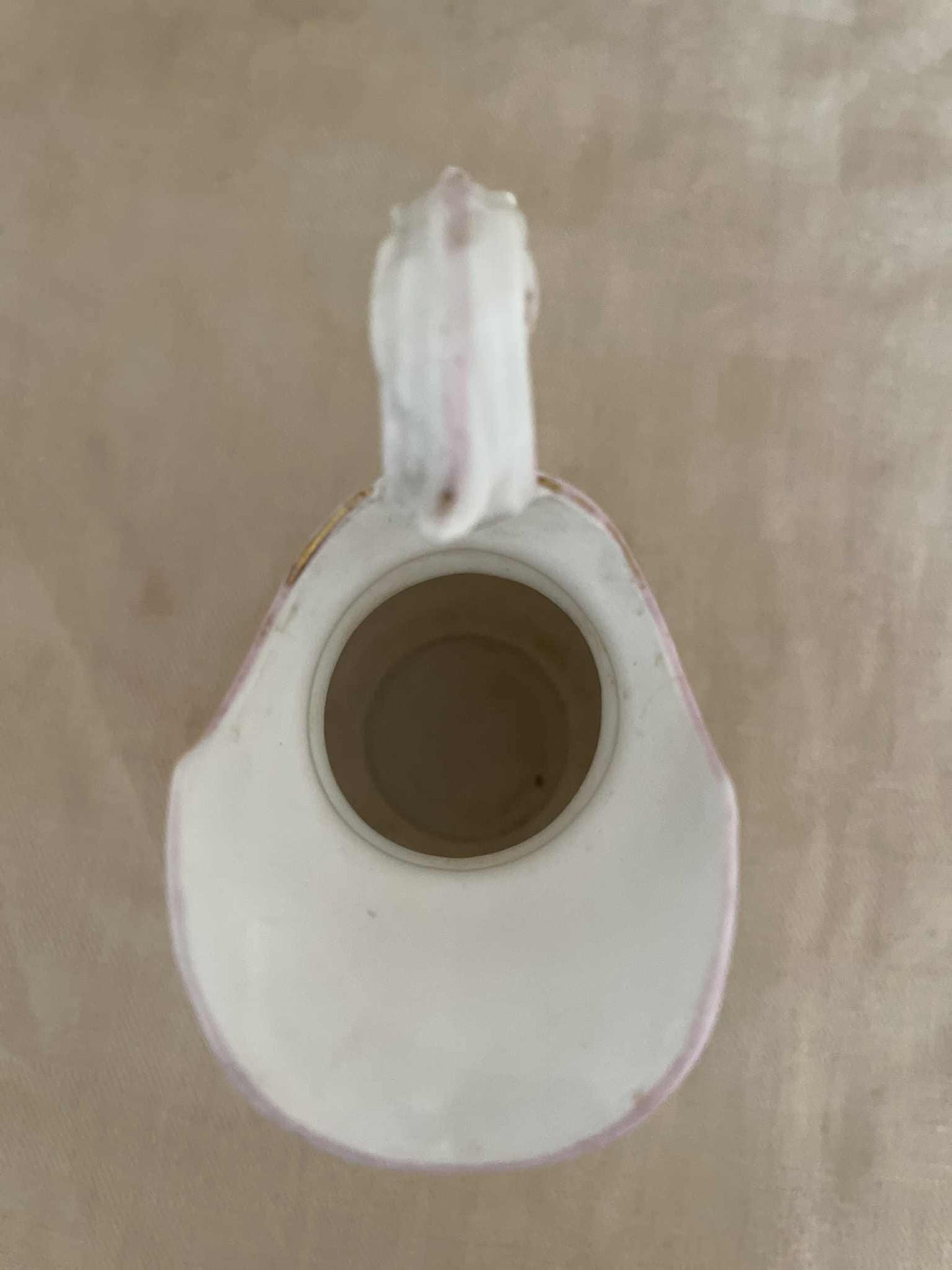 U et C Sarreguemines antique porcelain milk/cream jug