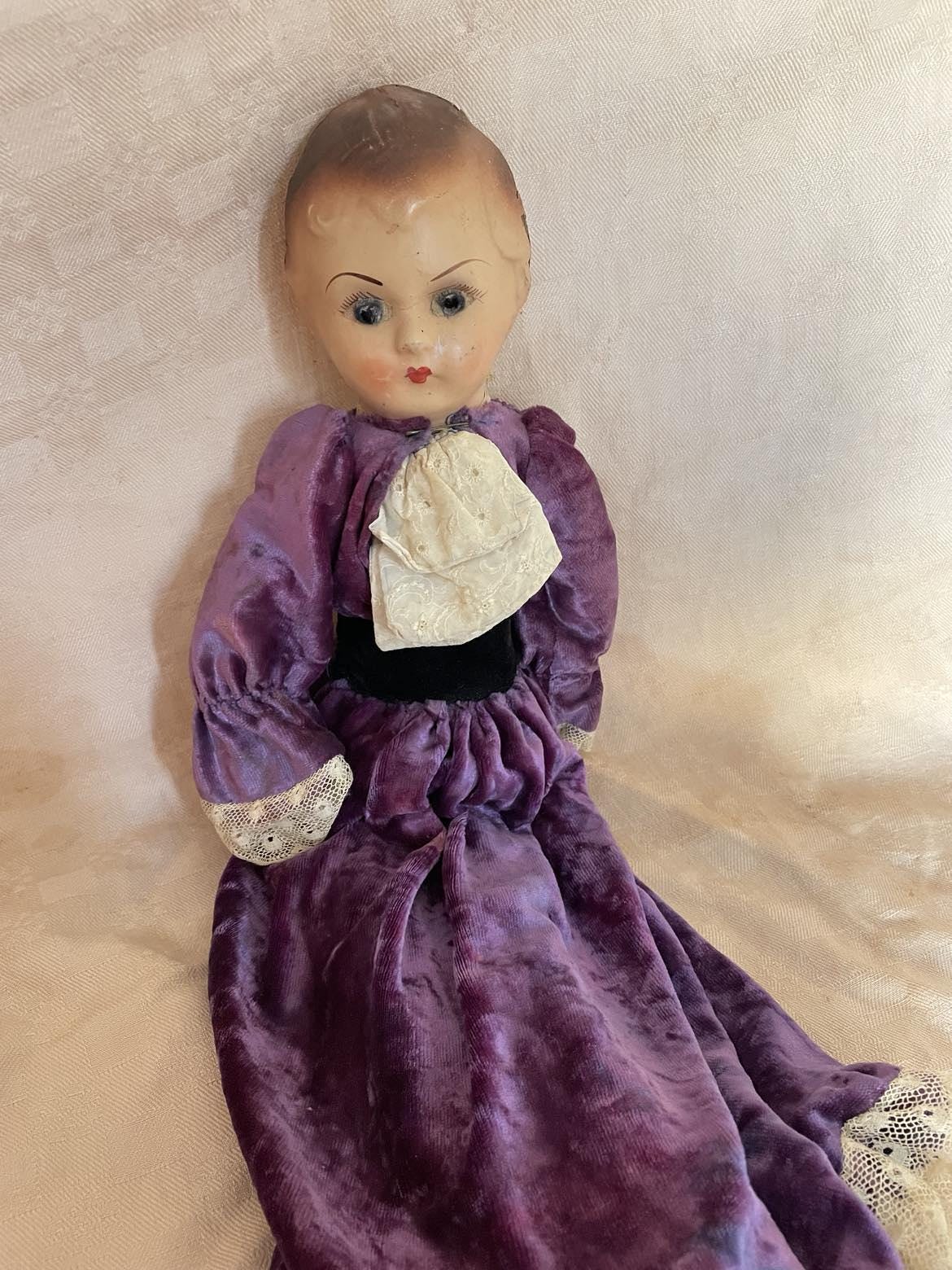 Antique Papier maché head/ shoulder doll