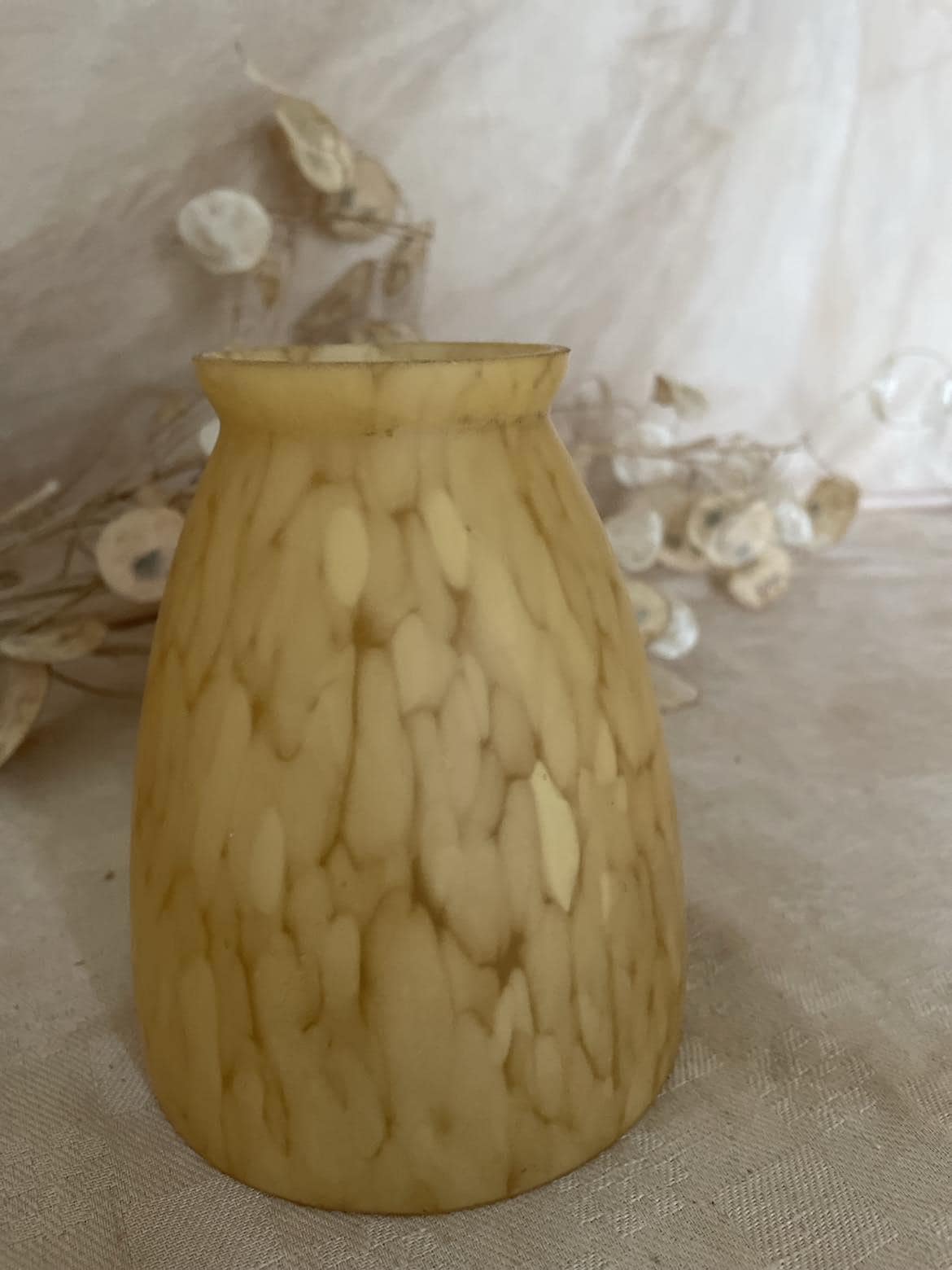 Art deco Mottled glass shade.