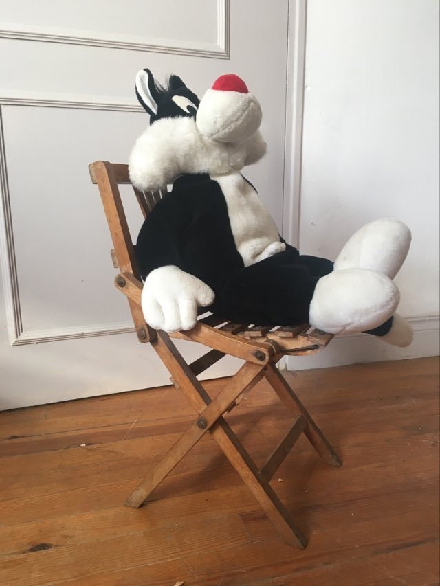 Folding wooden Childs chair