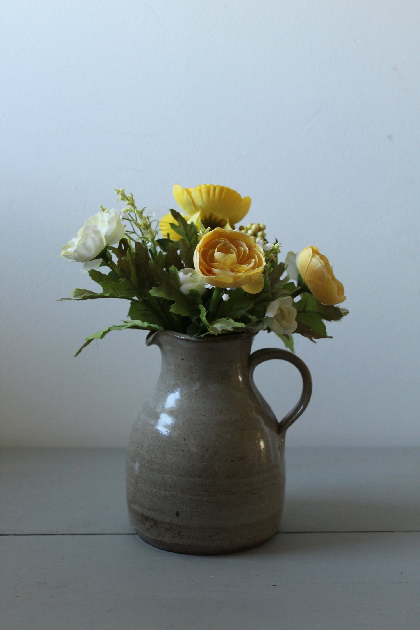 Glazed stoneware jug/pitcher