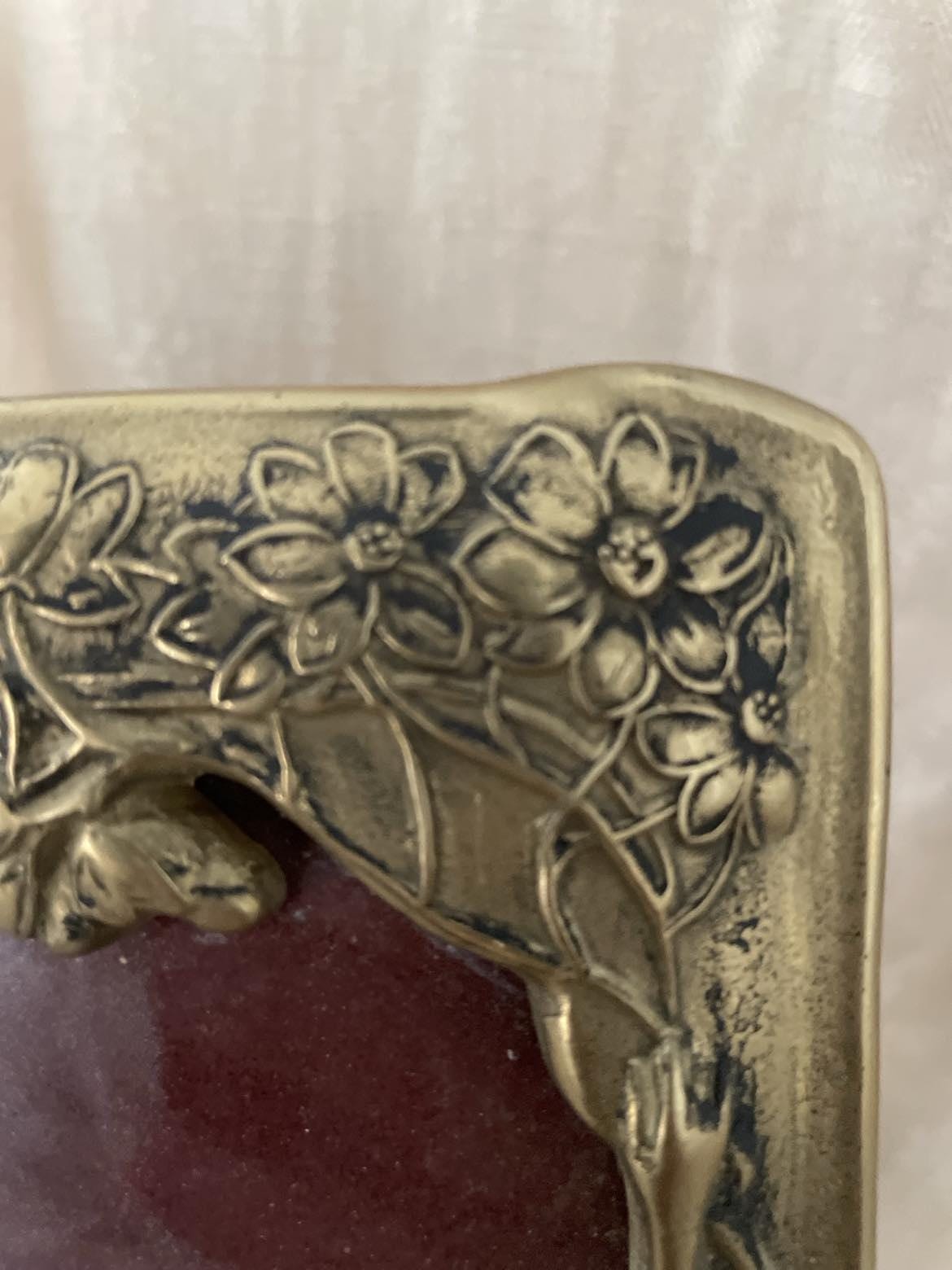 Mid century brass easel photograh frame