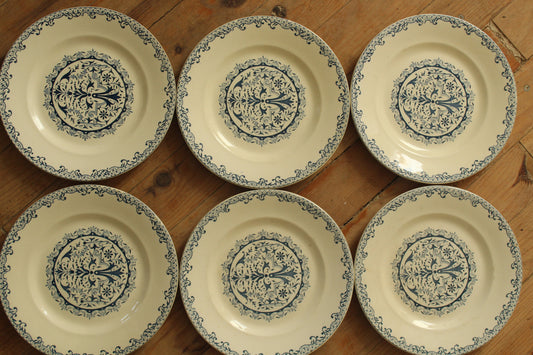 Set of 6 Dessert plates  -  Salins Chateau dinner service