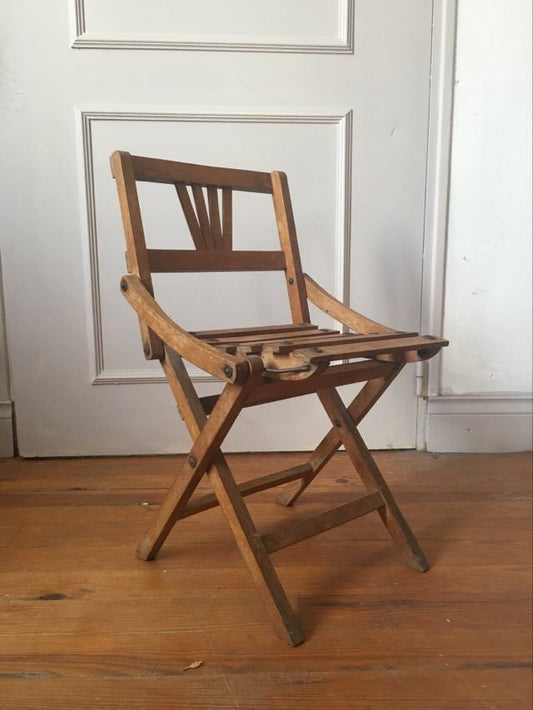 Folding wooden Childs chair