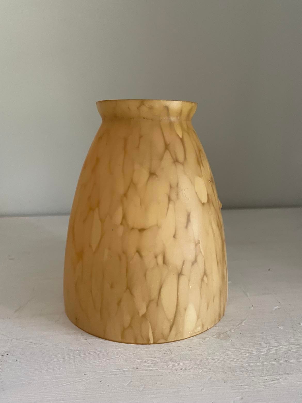 Art deco Mottled glass shade.