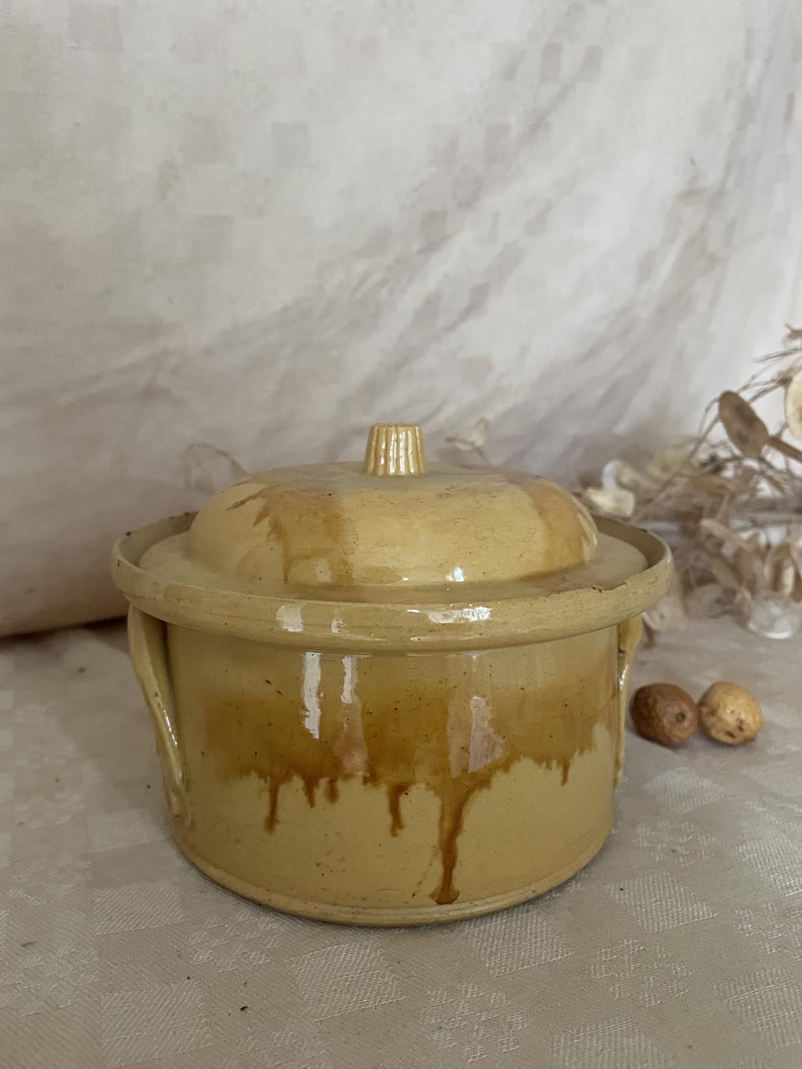 Antique Ochre Glazed Terracotta tureen