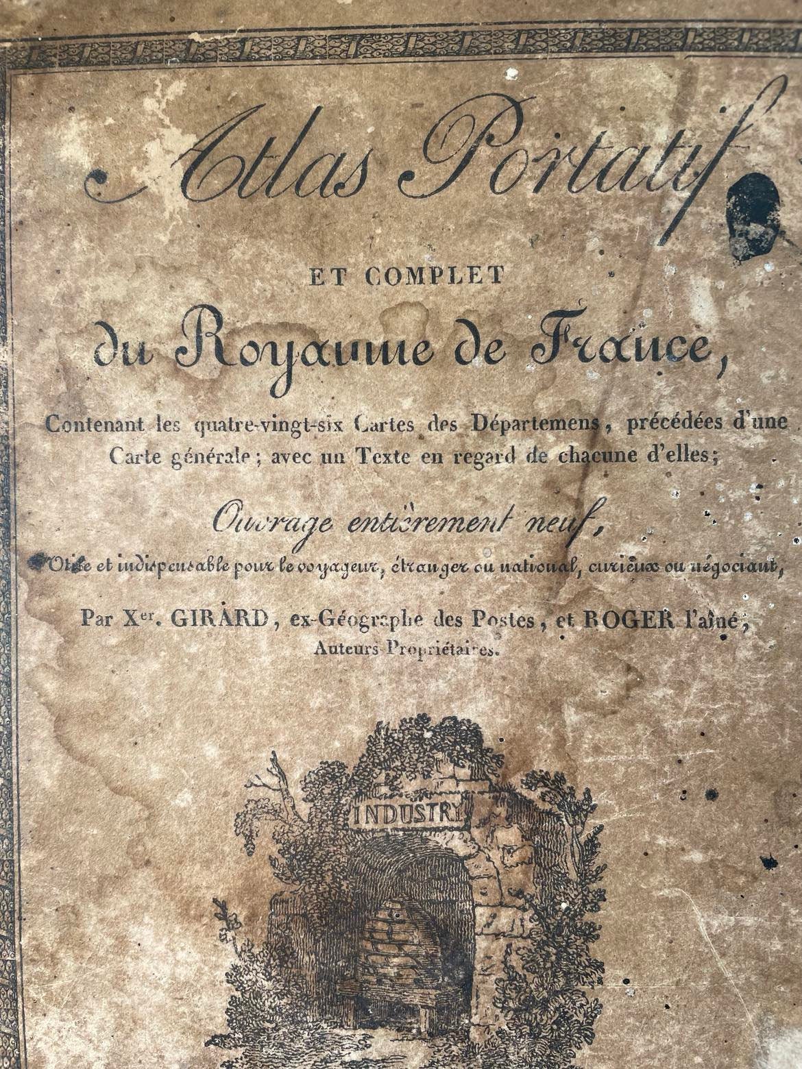 Antique France Atlas: 1823 French Kingdom Maps