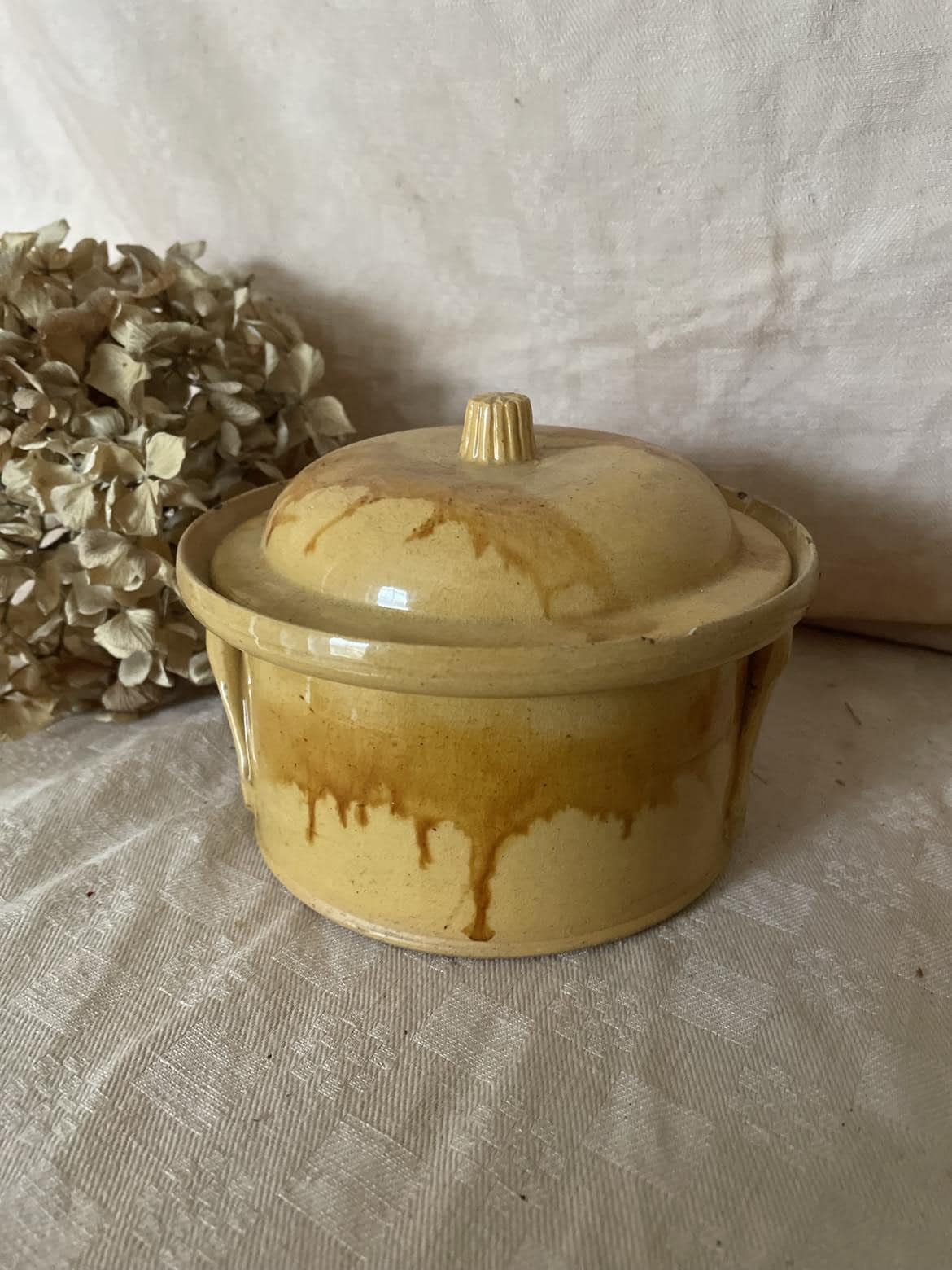 Antique Ochre Glazed Terracotta tureen