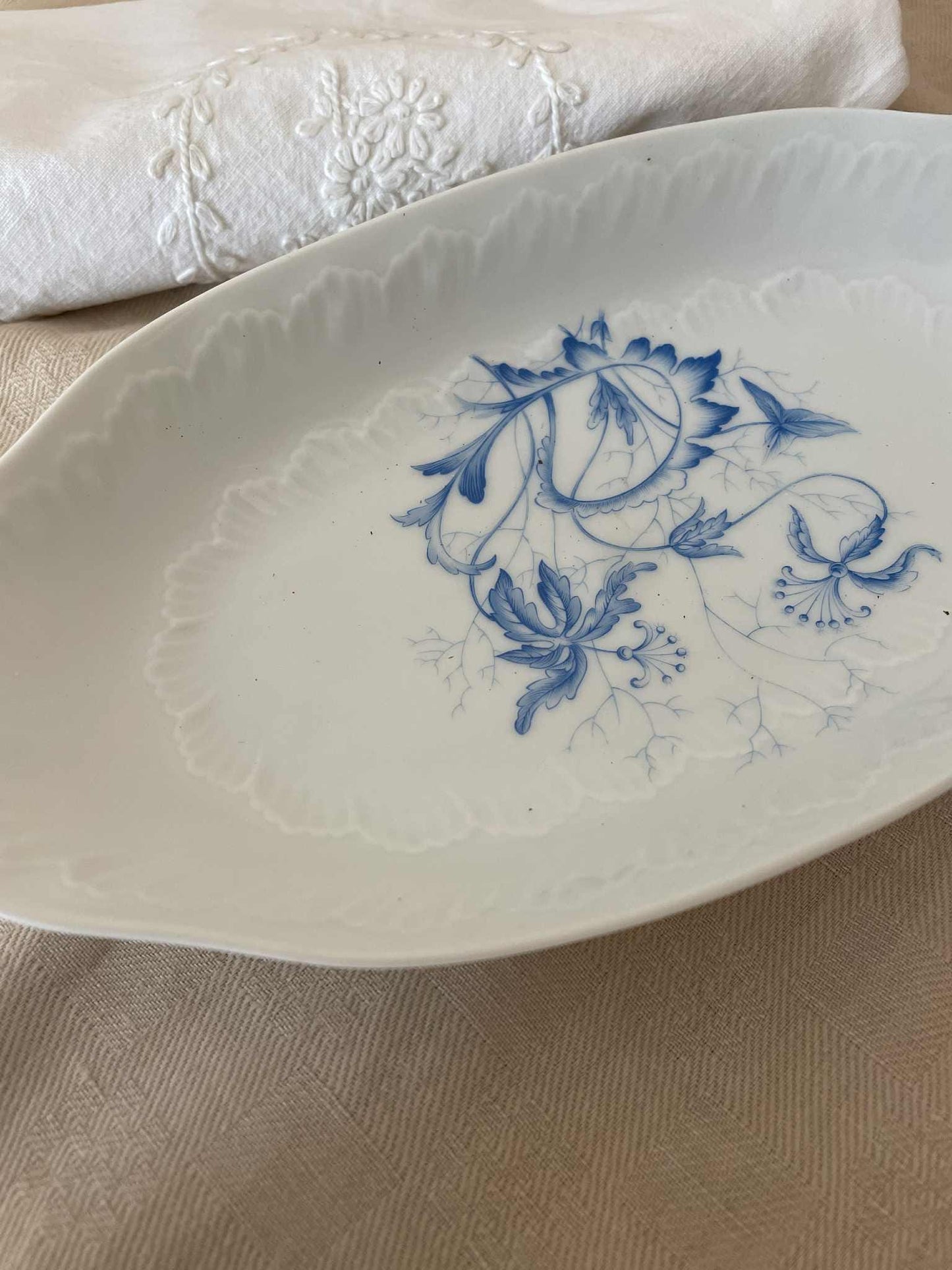 Limoges White Porcelain ravier/ serving dish
