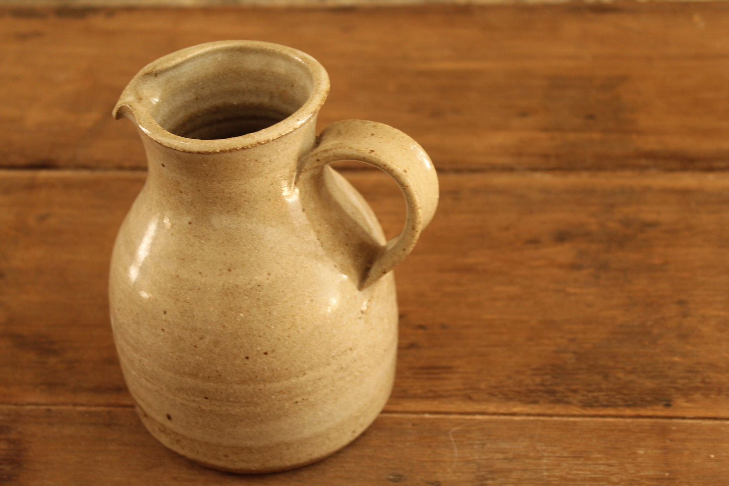 Glazed stoneware jug/pitcher