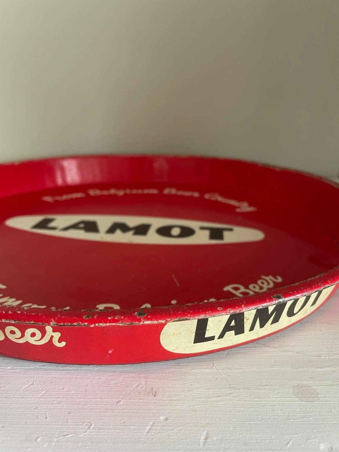Vintage Lamot promotional  Beer Tray