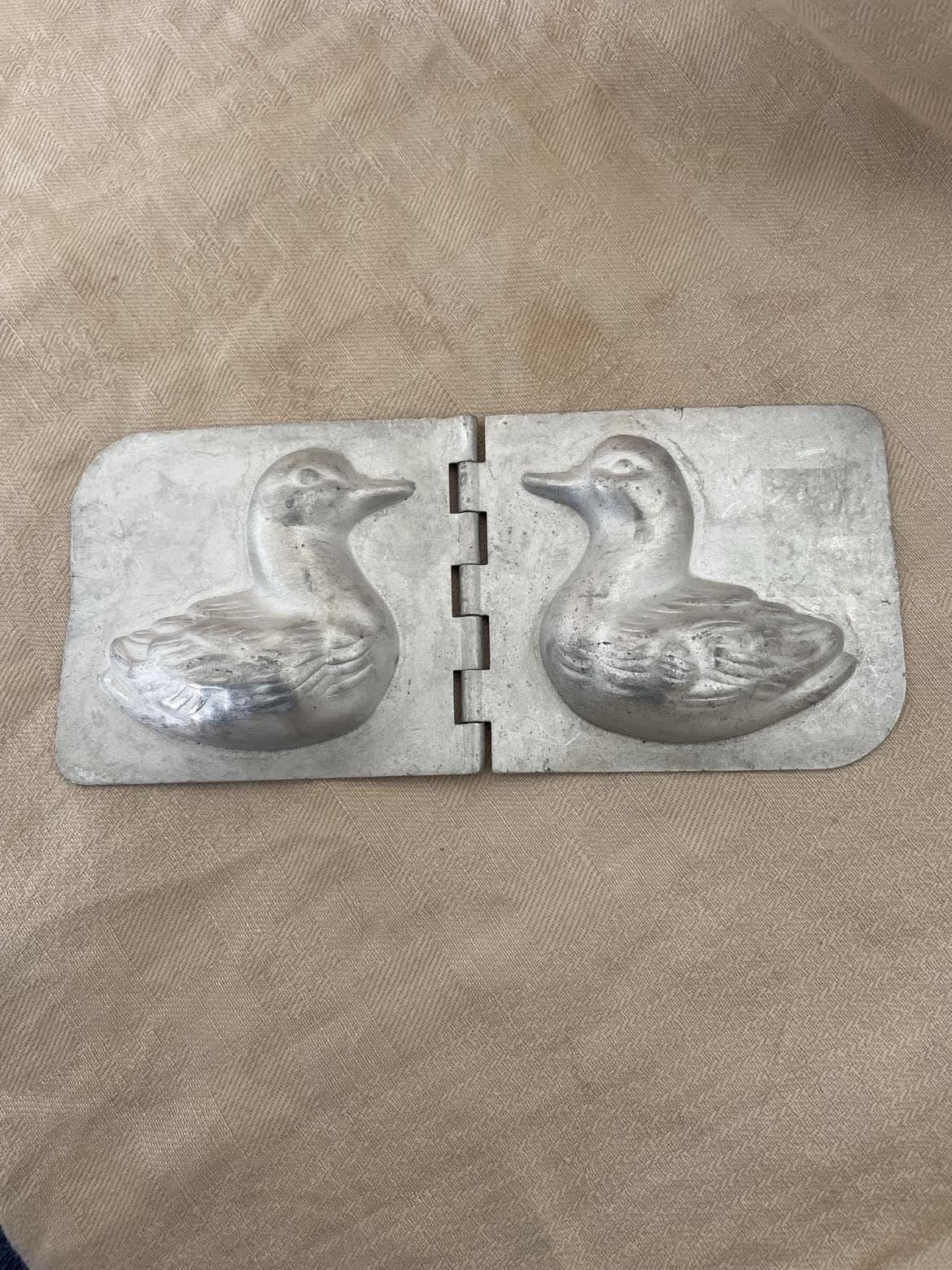 Hinged Aluminium chocolate mould  - duck