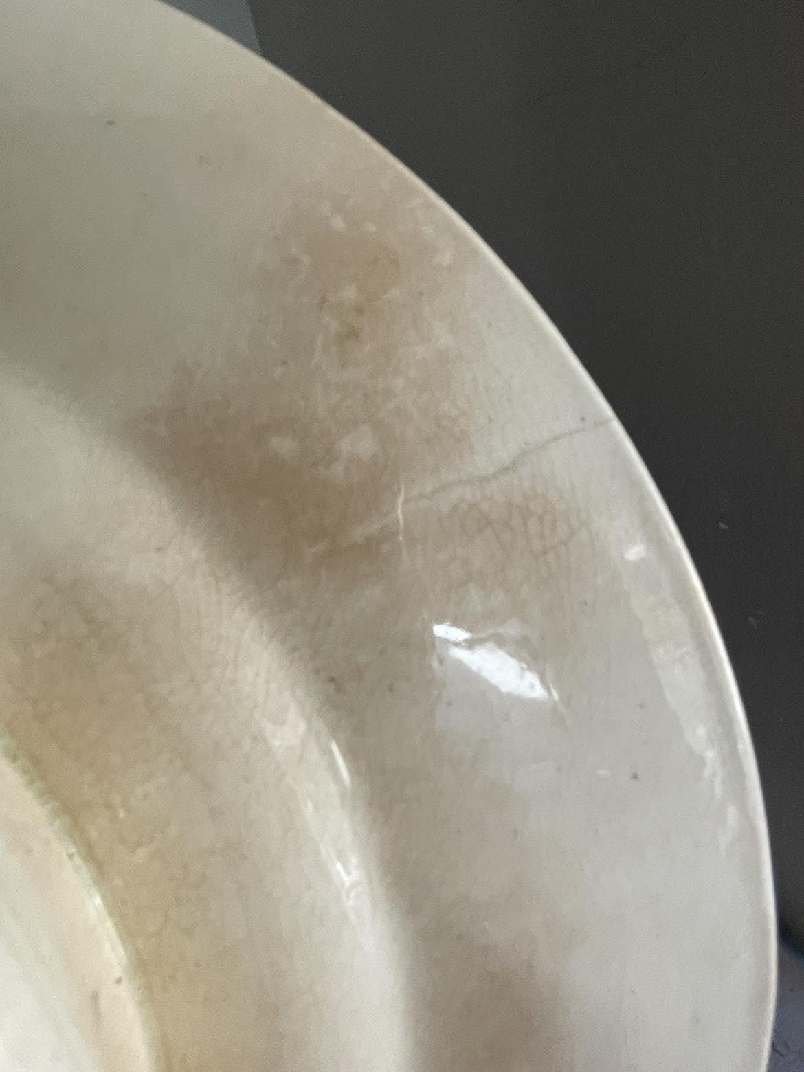 J VIEILLARD Bordeaux 19th Century Ironstone pedestal plate