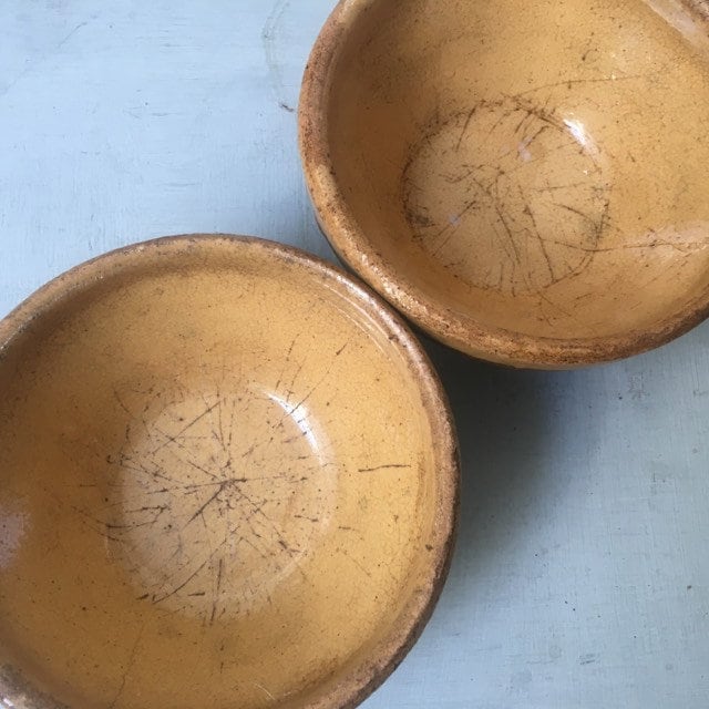2 Small Glazed Stoneware terrines