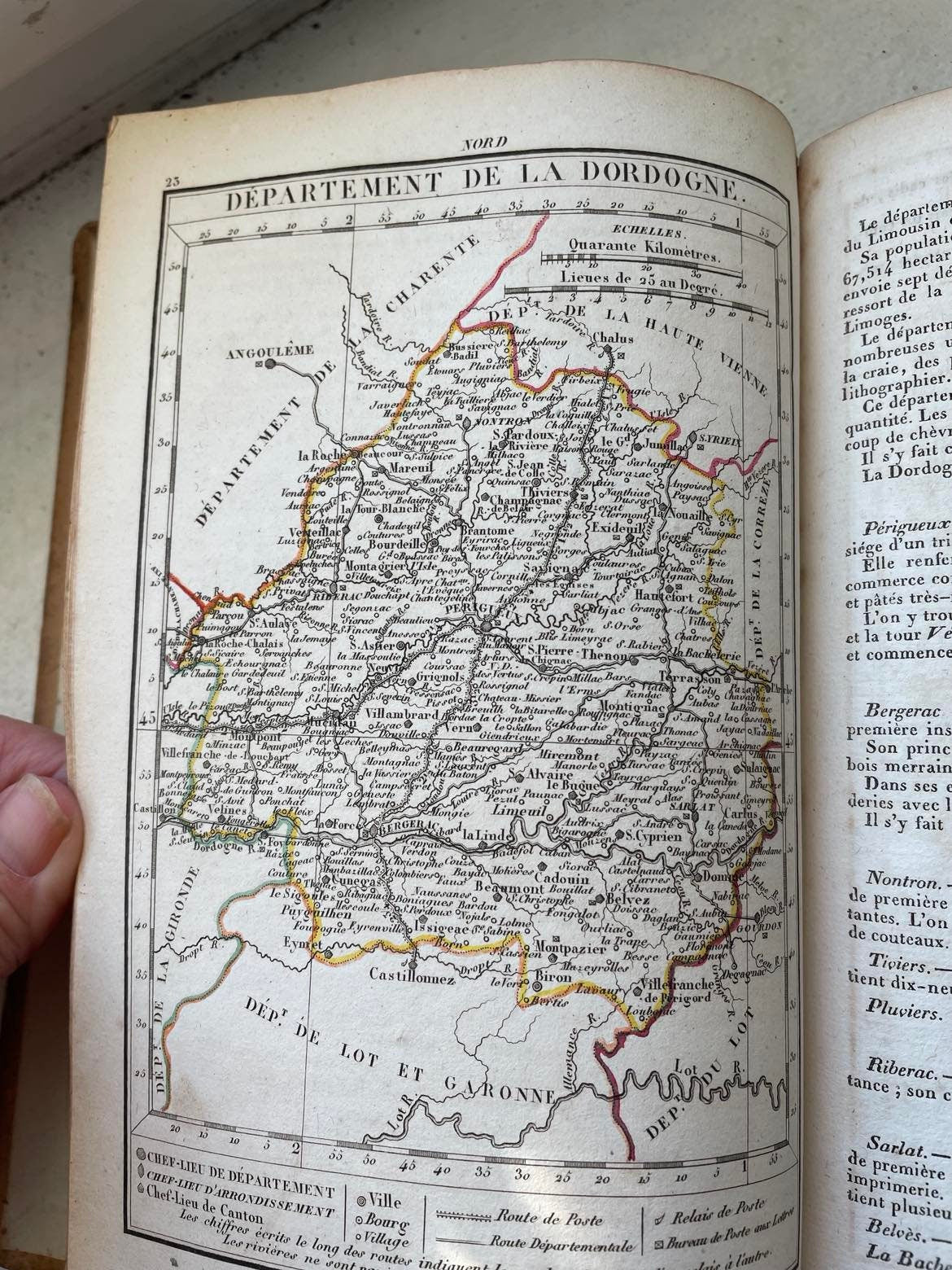 Antique France Atlas: 1823 French Kingdom Maps