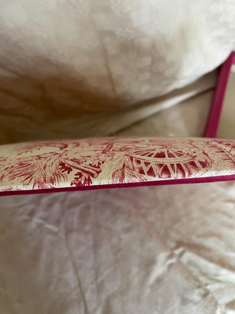 Vintage Toile de Jouy lidded box