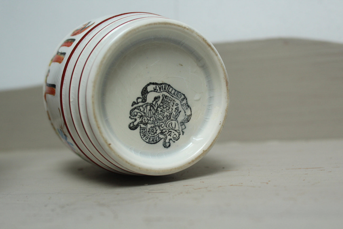 Jules Viellard Bordeaux  19th century condiment pot