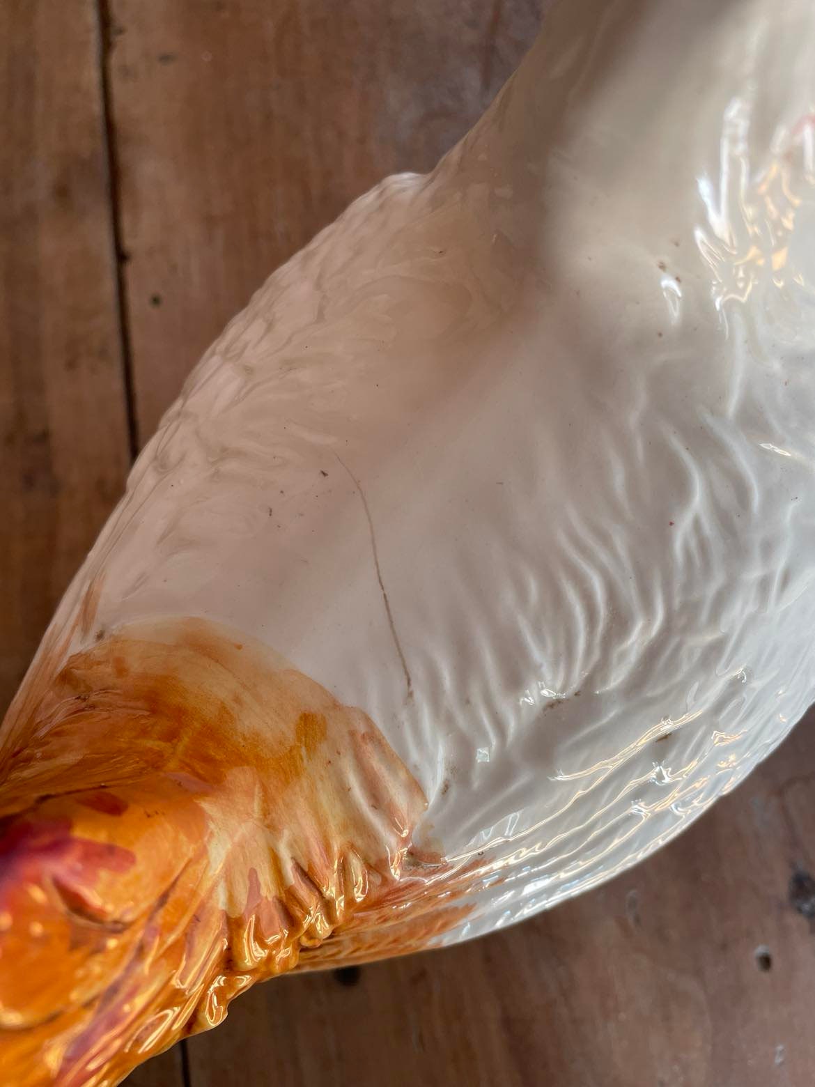 Vintage Hand painted ceramic Hen