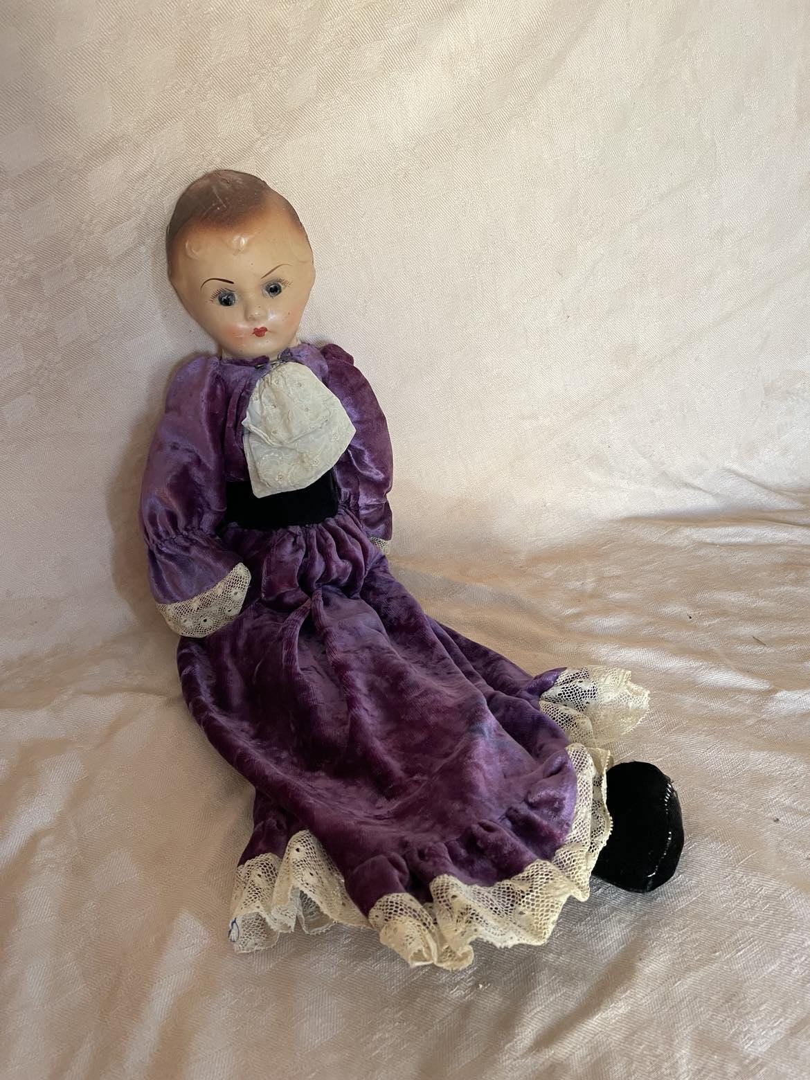 Antique Papier maché head/ shoulder doll