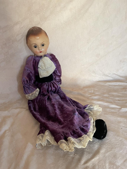 Antique Papier maché head/ shoulder doll