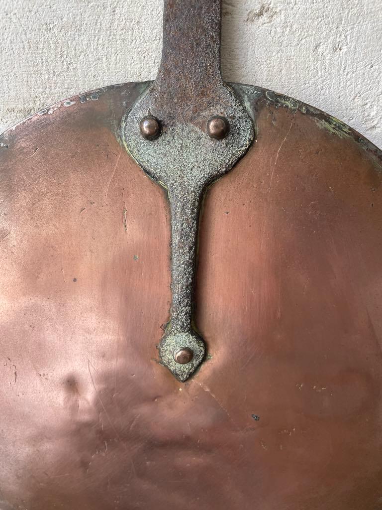 Antique copper pan lid/ splash guard/couvercle