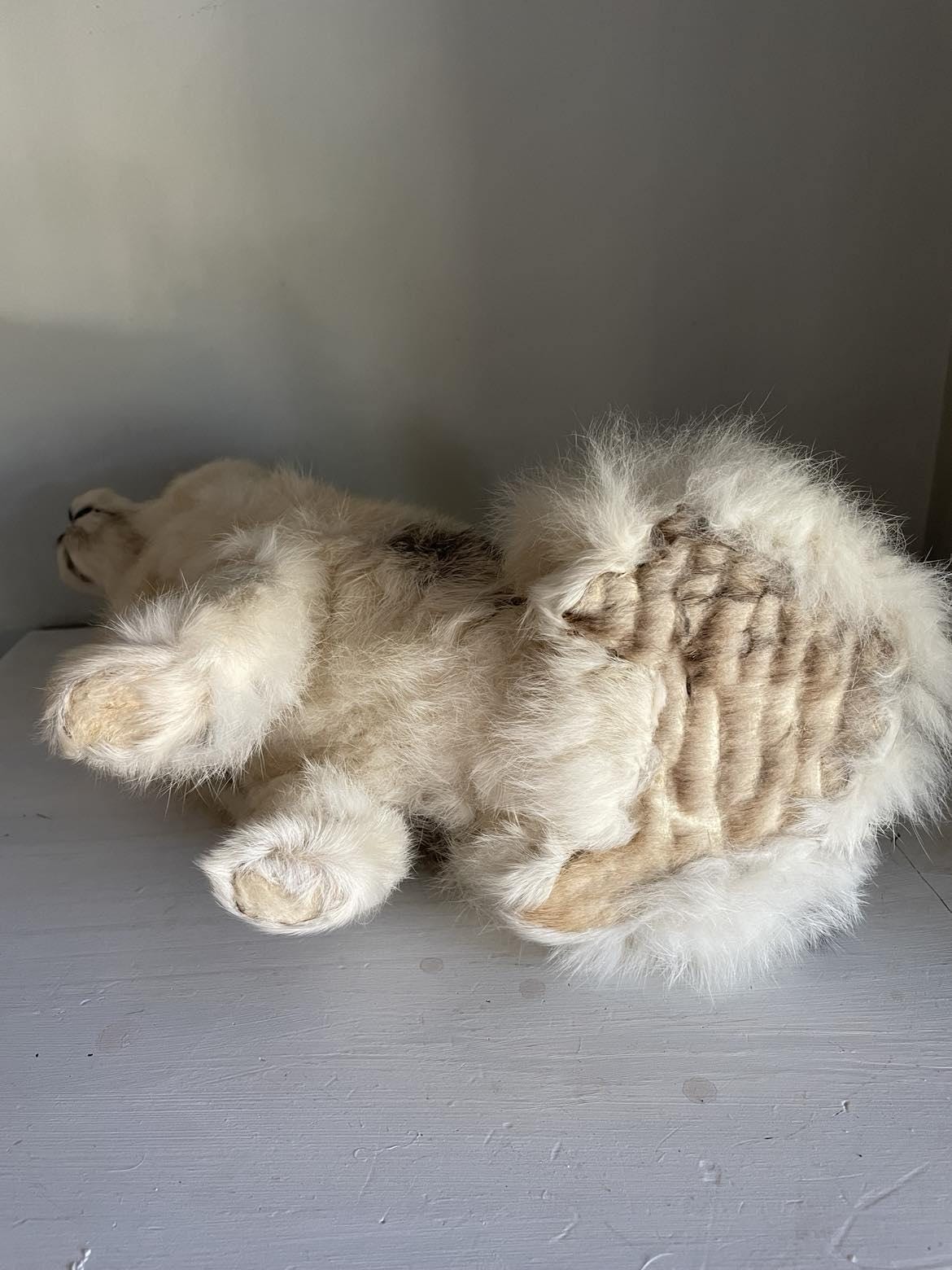 Vintage Dog made from rabbit fur