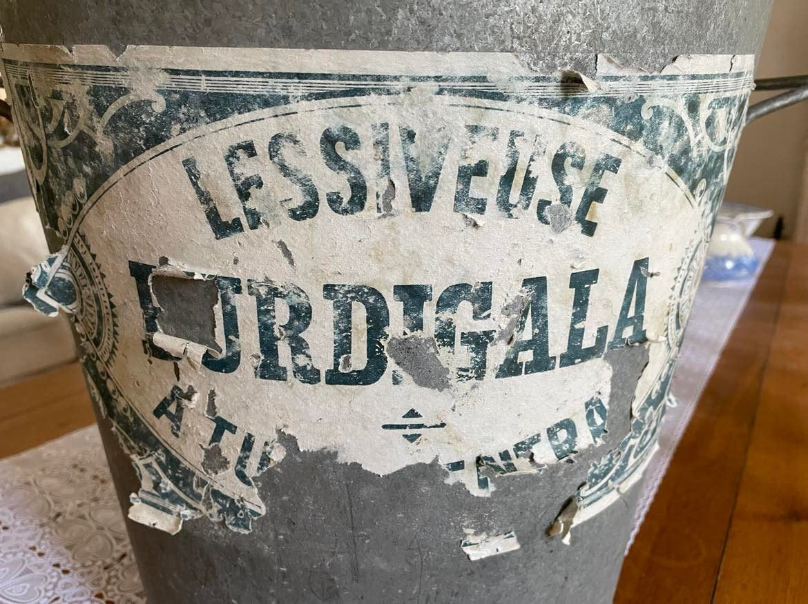 Galvanized Lessiveuse - early washing "machine"