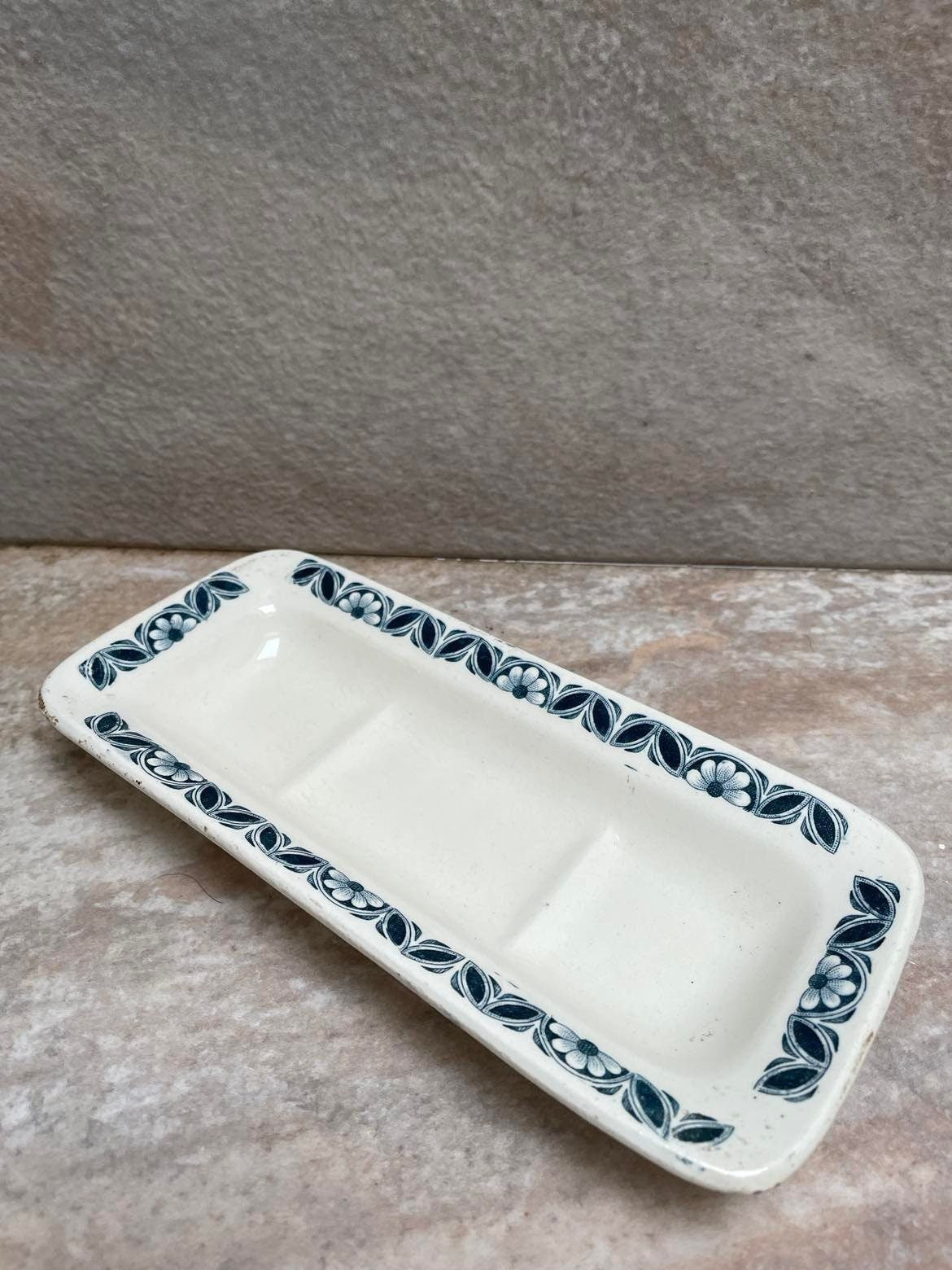 French Ceramic comb dish  by Longchamp "Jacquel"
