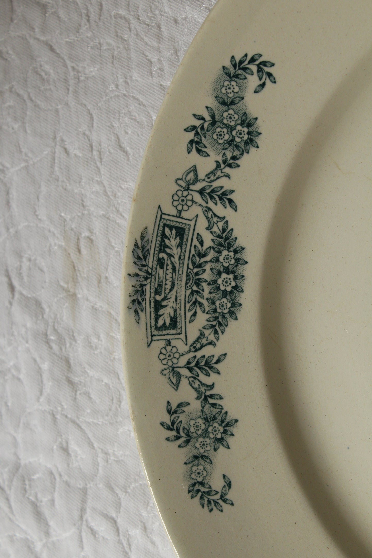 Antique Longchamp Ironstone plate