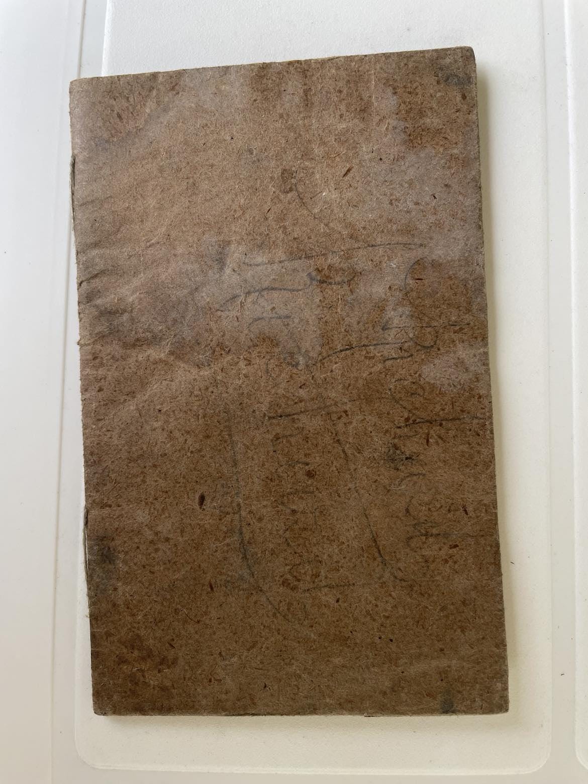 19th century French military notebook