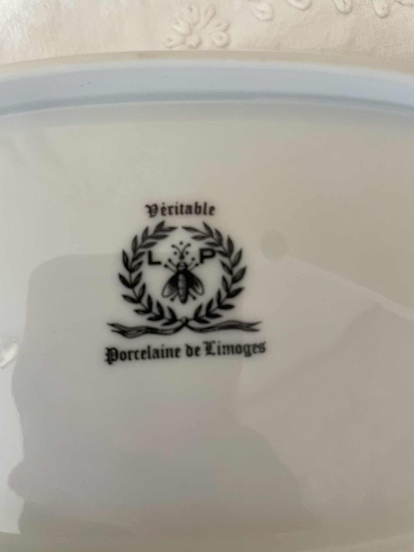 Limoges White Porcelain ravier/ serving dish