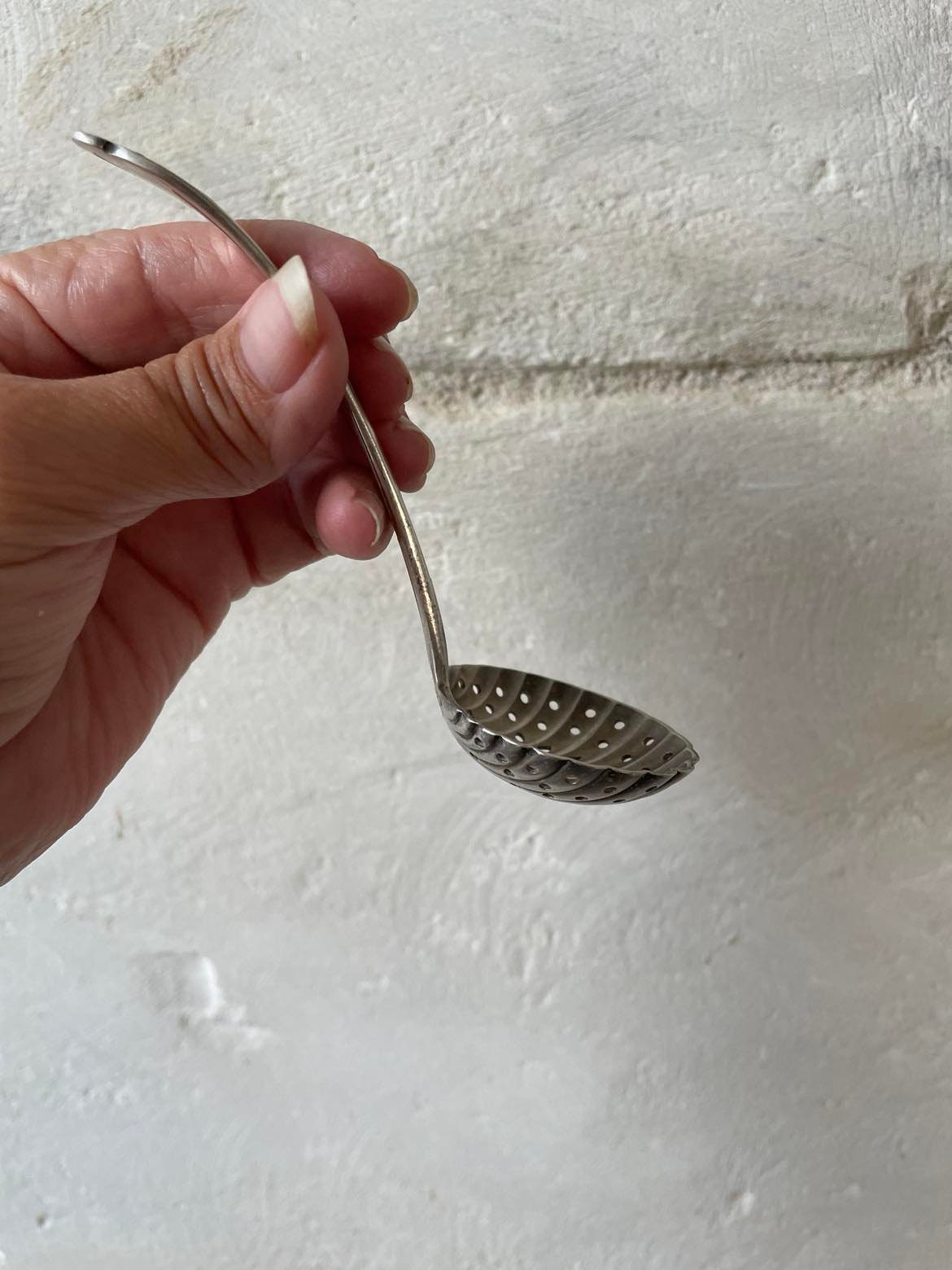 Silver plated icing sugar spoon