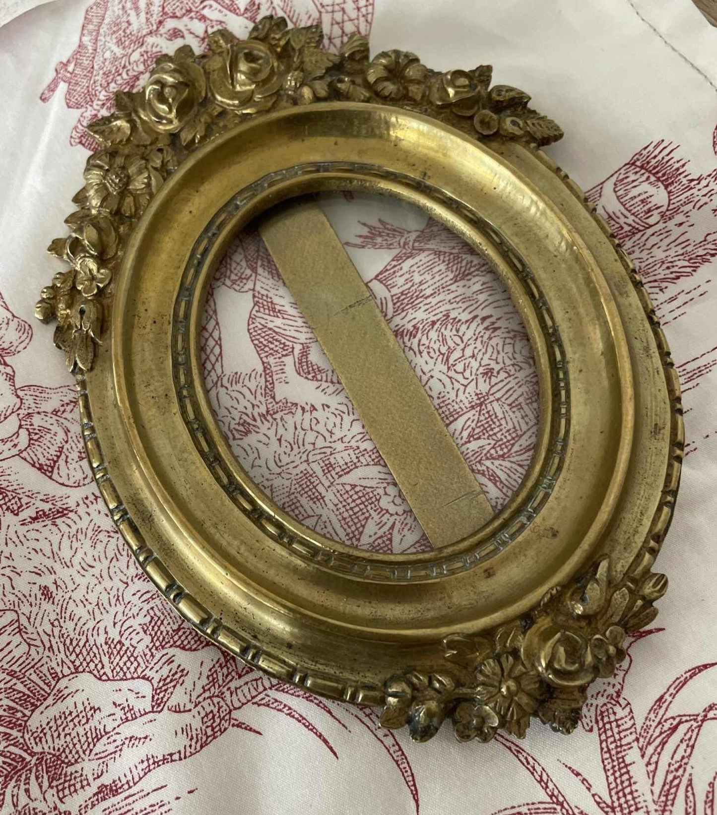 19th Century Napoleon 111 gilt bronze frame