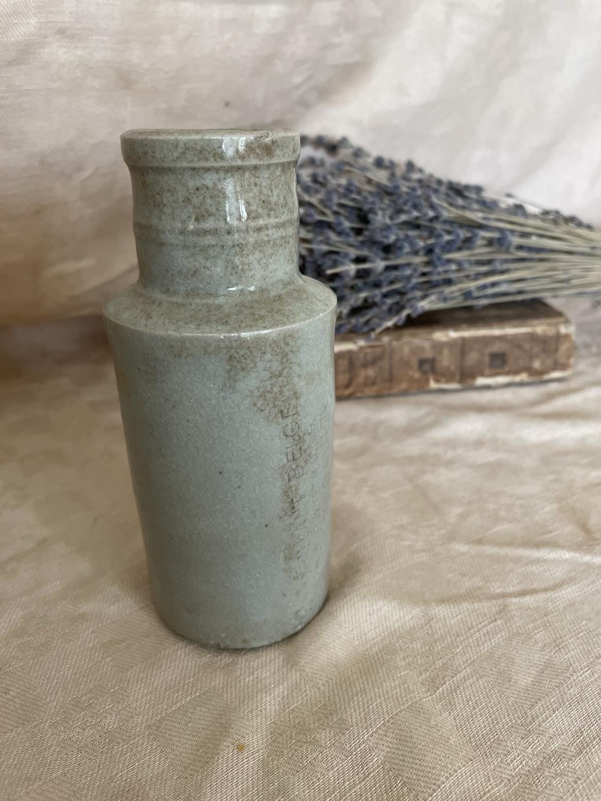 Glazed Stoneware bottle - "Brilliant Belge, Fourgault"