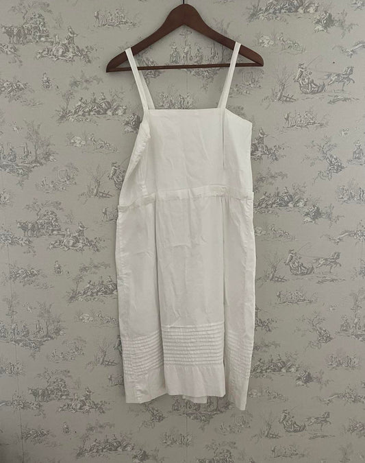 Antique french cotton camisole petticoat