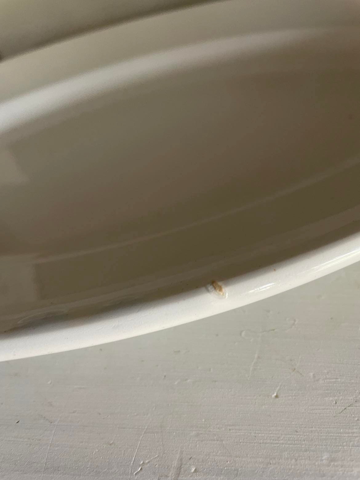 Creil et Montereau ironstone oval platter