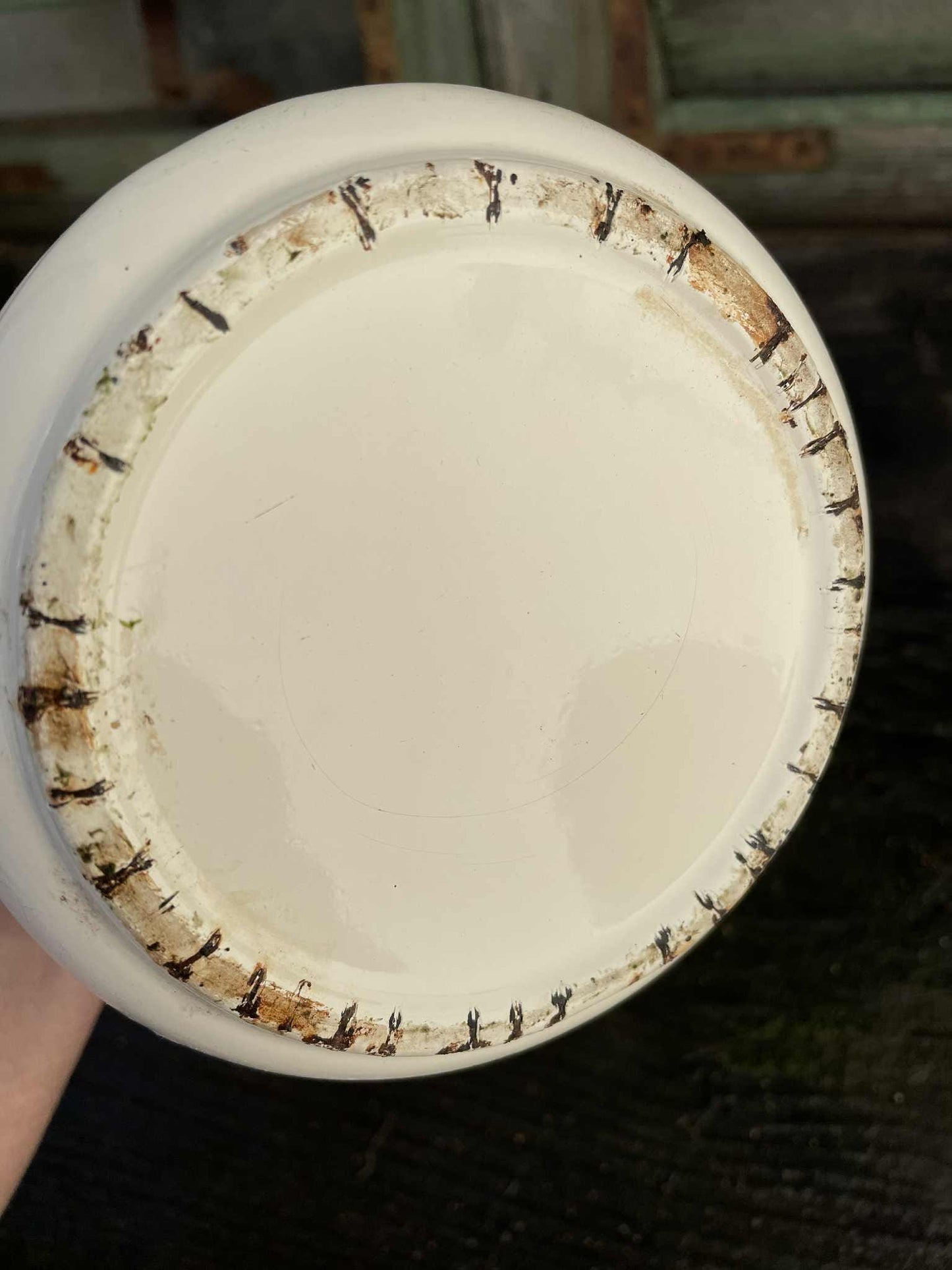 3 Part French enamel coffee pot