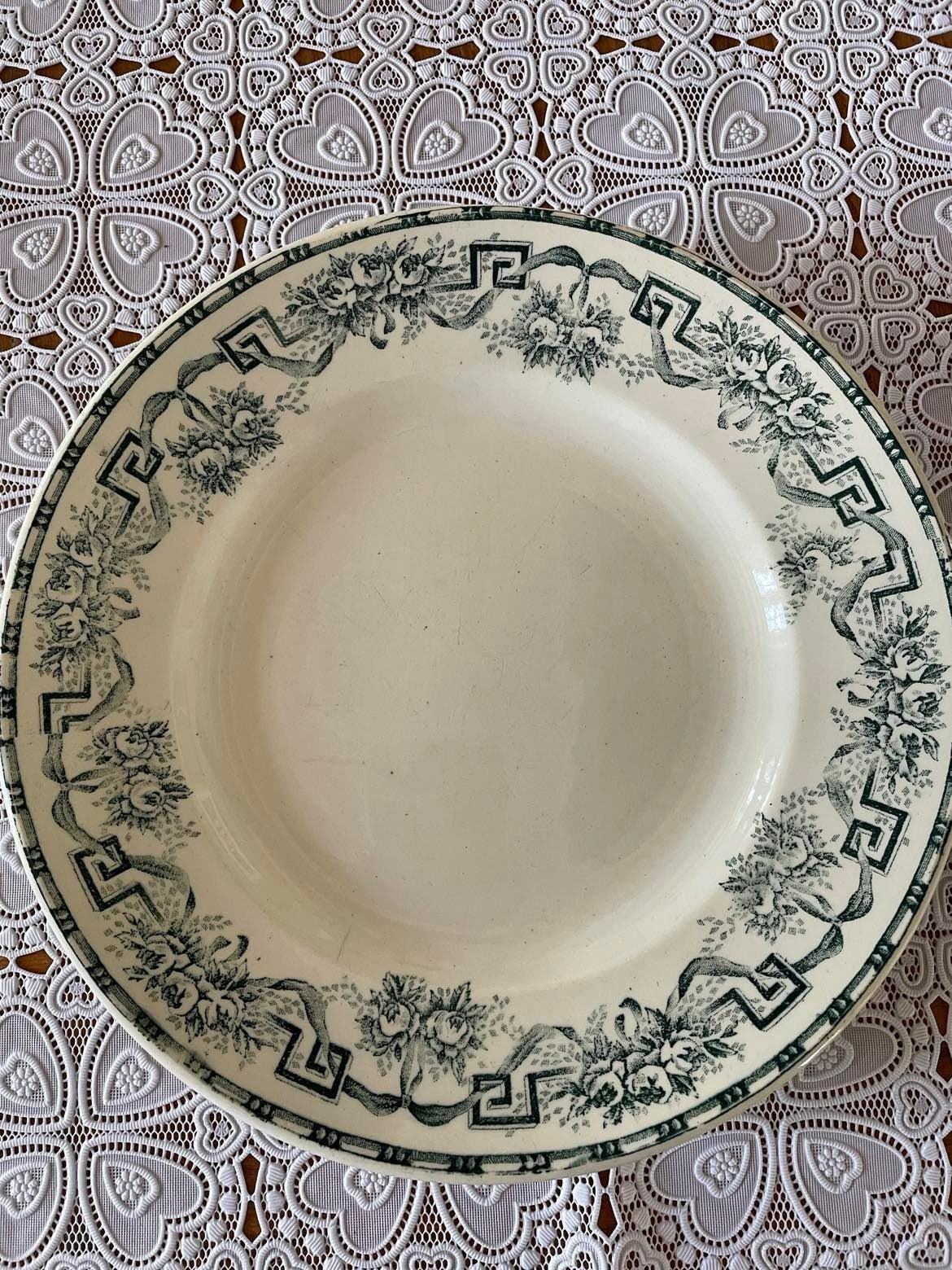 Ironstone plate Moulin des Loups & Hammage Nord