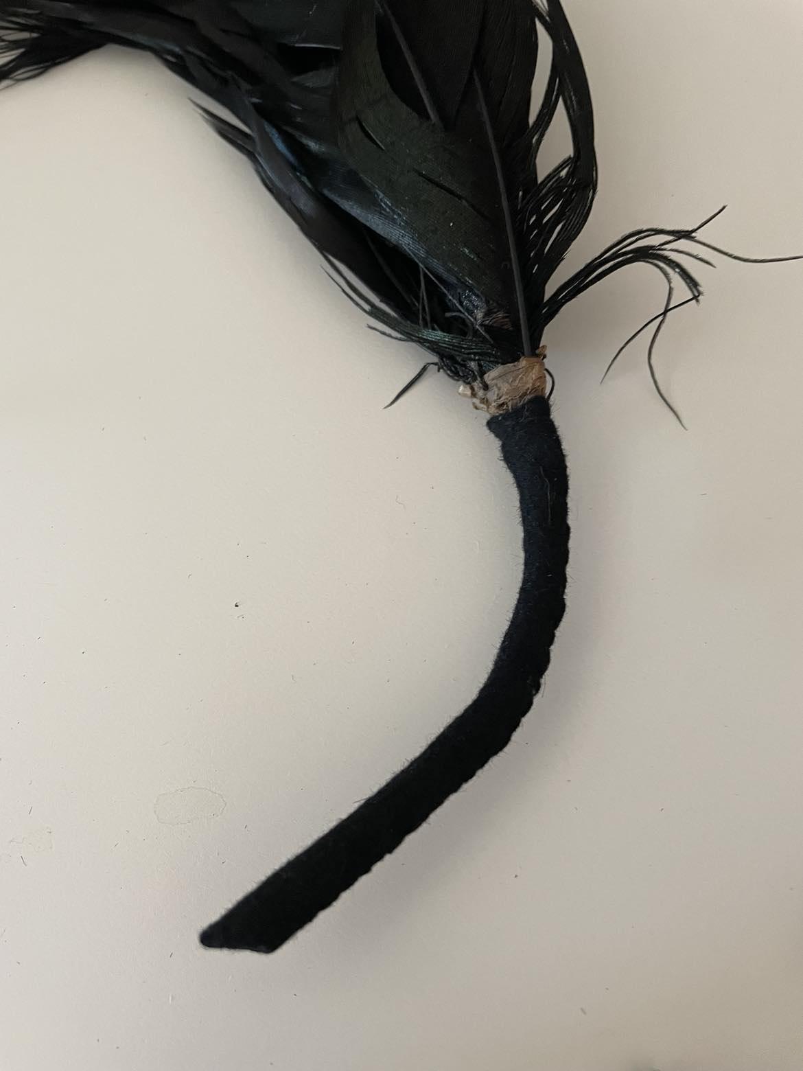 4 Original antique Milliners feather hat embellishments.