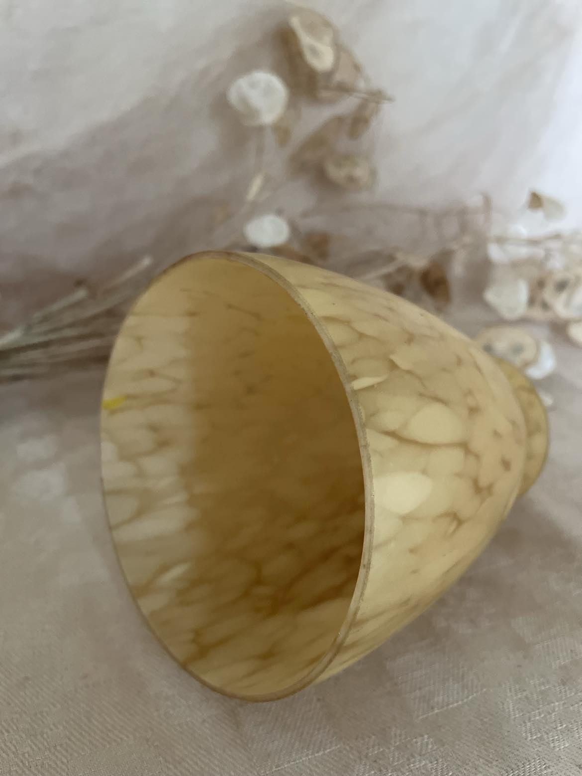 Art deco Mottled glass shade.