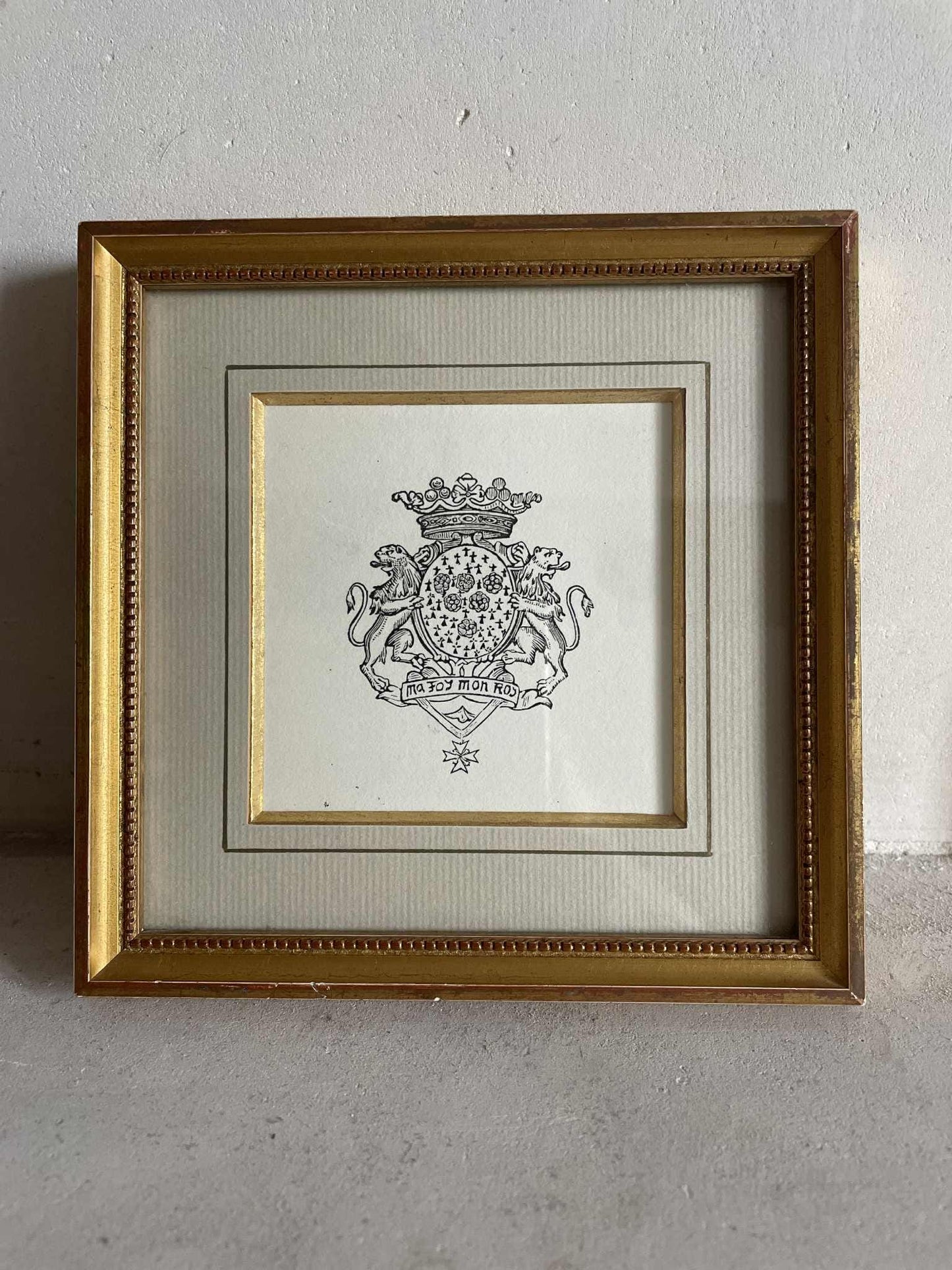 Framed print "Ma Foi, Mon Roy"