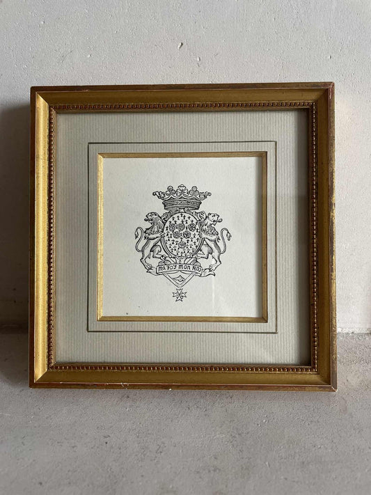 Framed print "Ma Foi, Mon Roy"