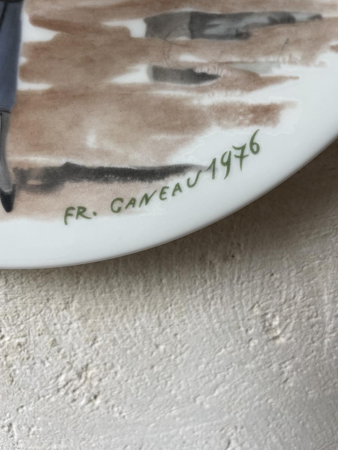 Limoges porcelain first edition plate - Les femmes du Siecle (women of the century) Edith