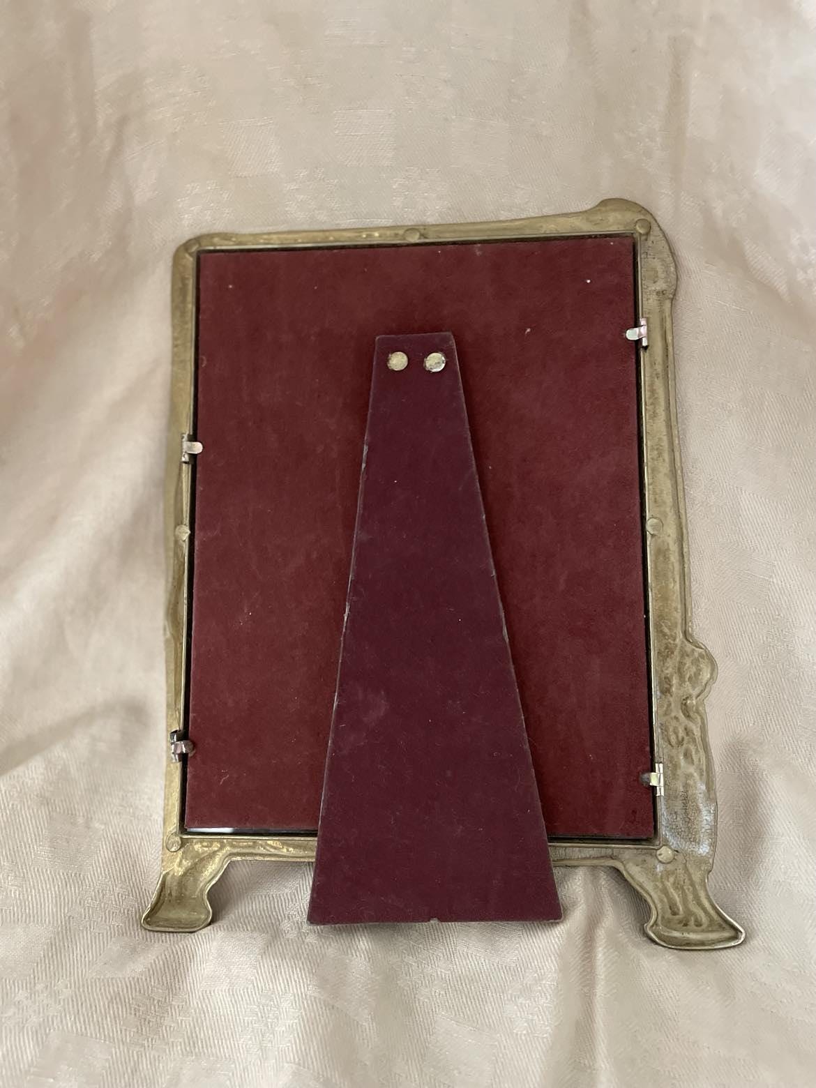 Mid century brass easel photograh frame