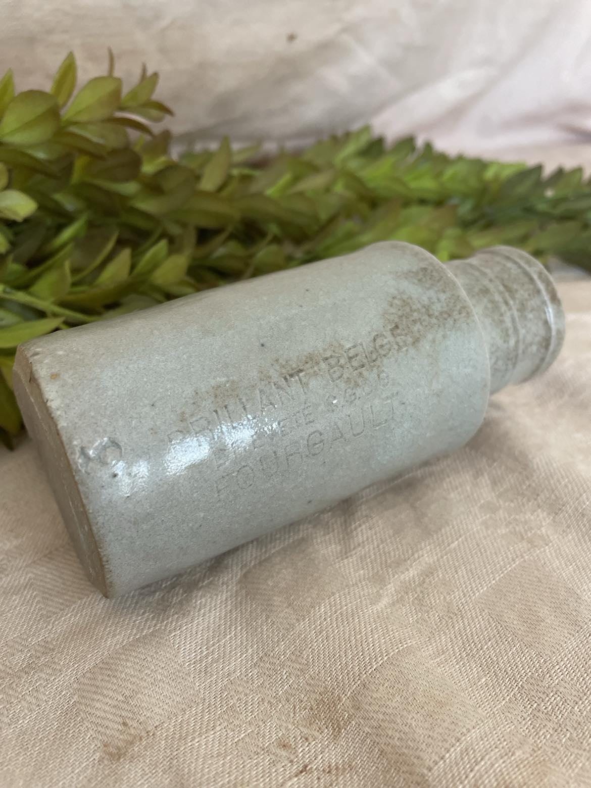 Glazed Stoneware bottle - "Brilliant Belge, Fourgault"