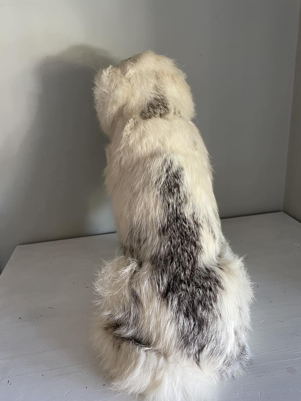 Vintage Dog made from rabbit fur