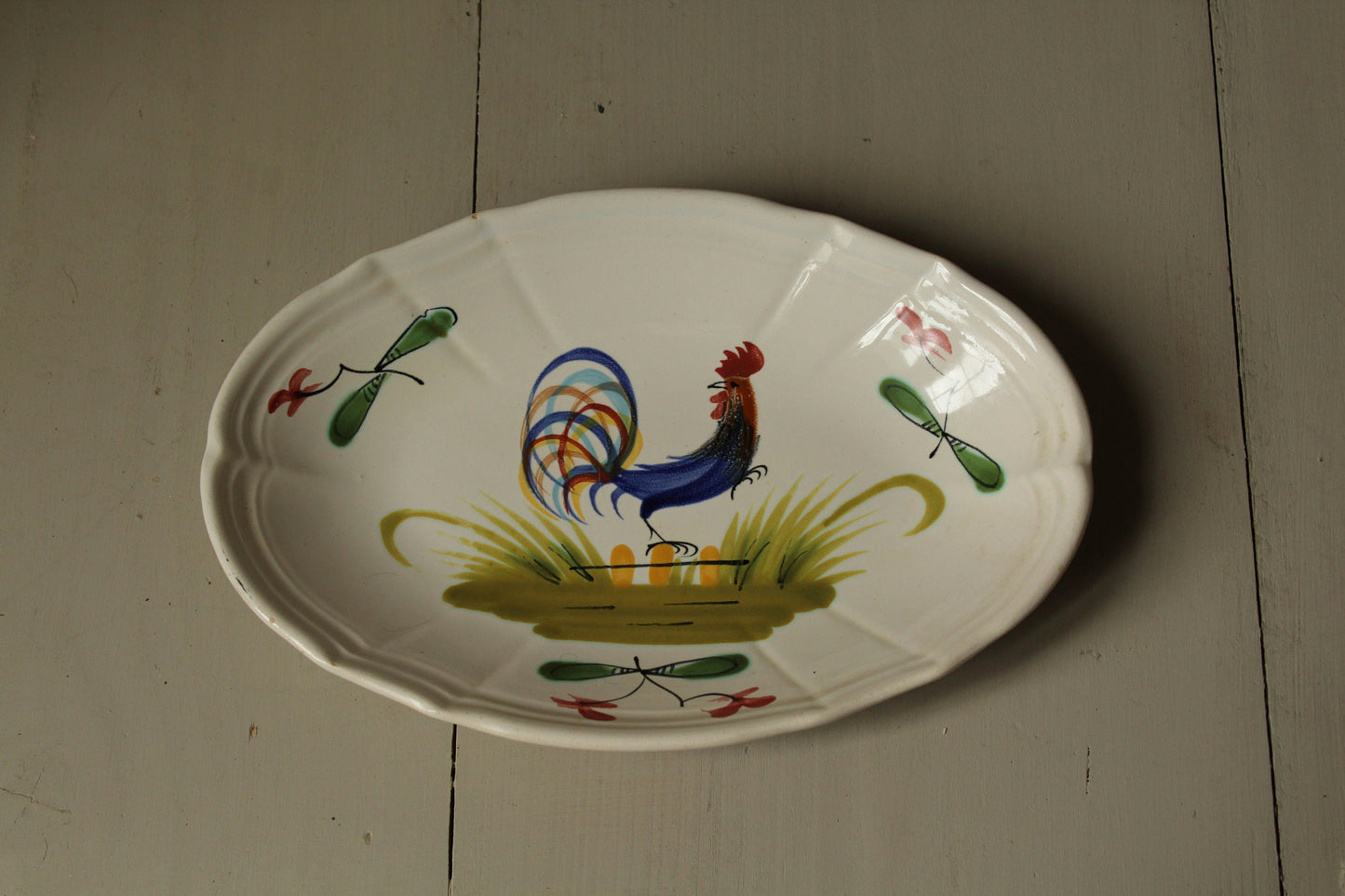 MBFA Pornic Hand painted porcelain dish