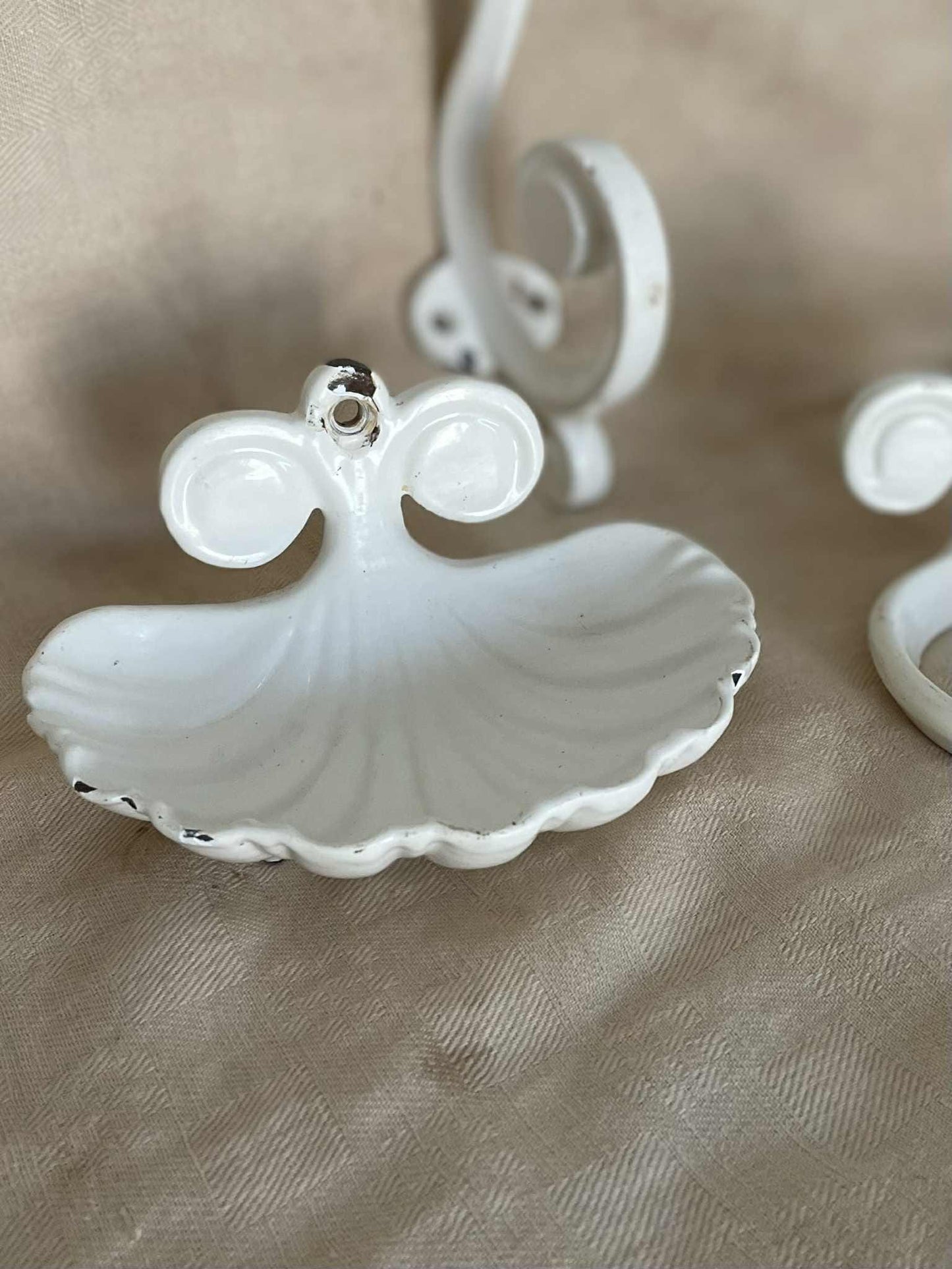 3 Piece Vintage cast iron enamelled bathroom set