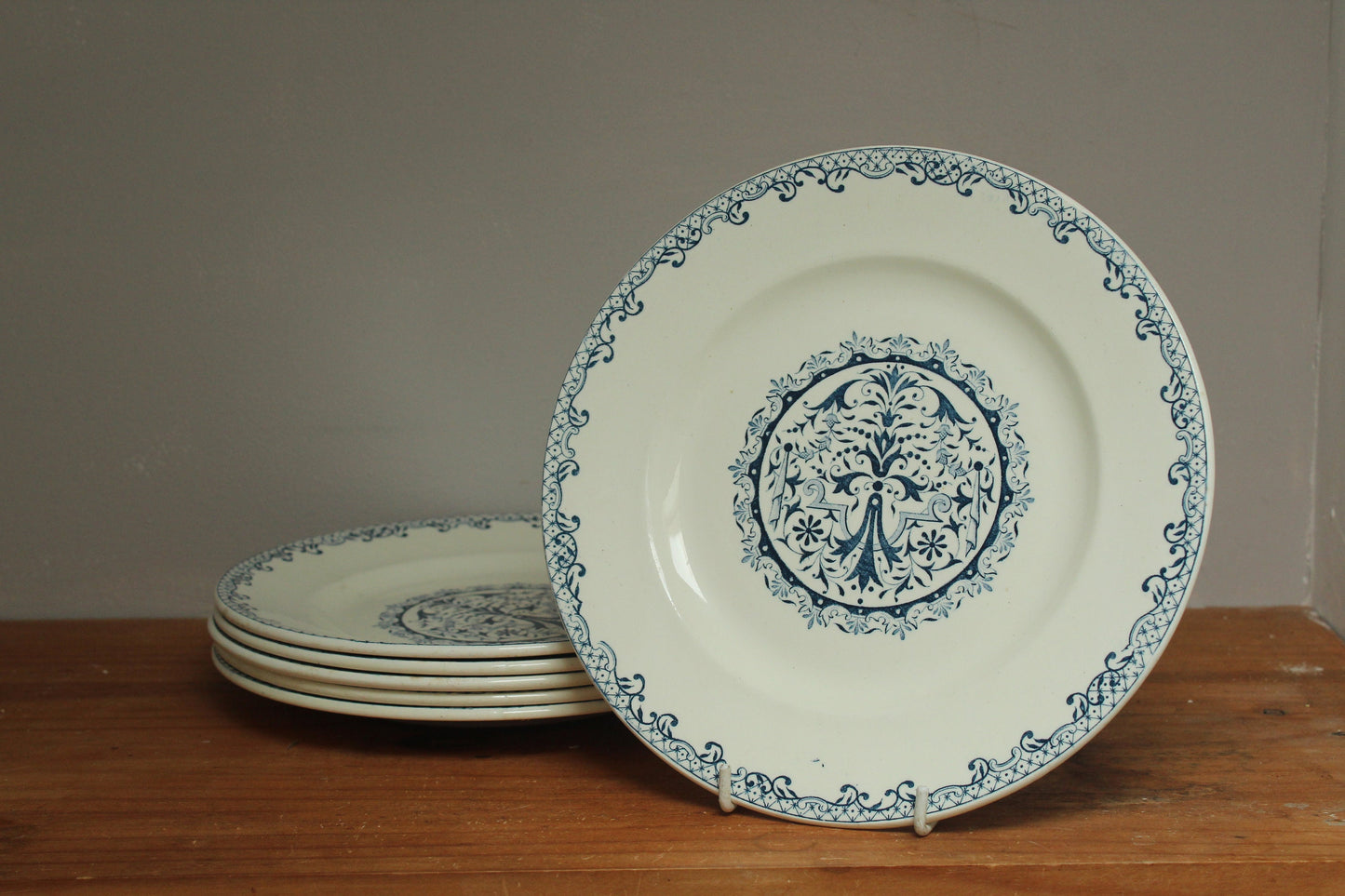 Set of 6 dinner plates  - Salins Chateau dinner service