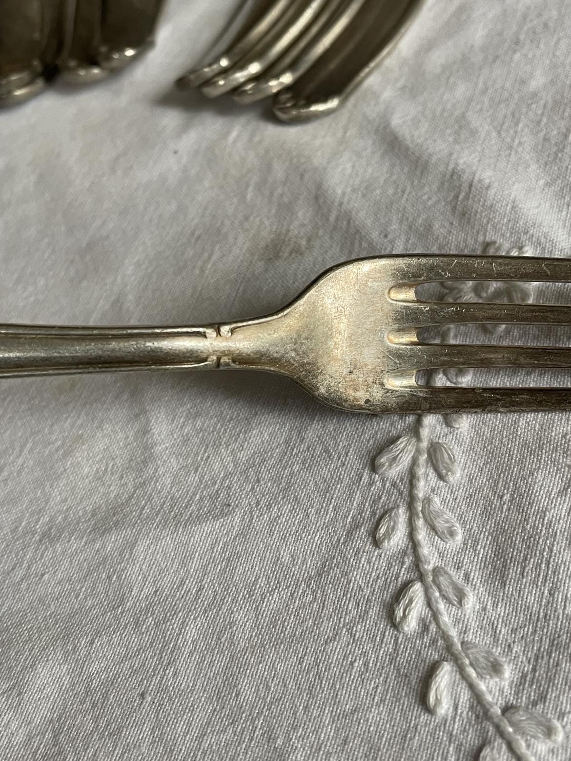 Antique silver plated Flatware - set of 16 pieces